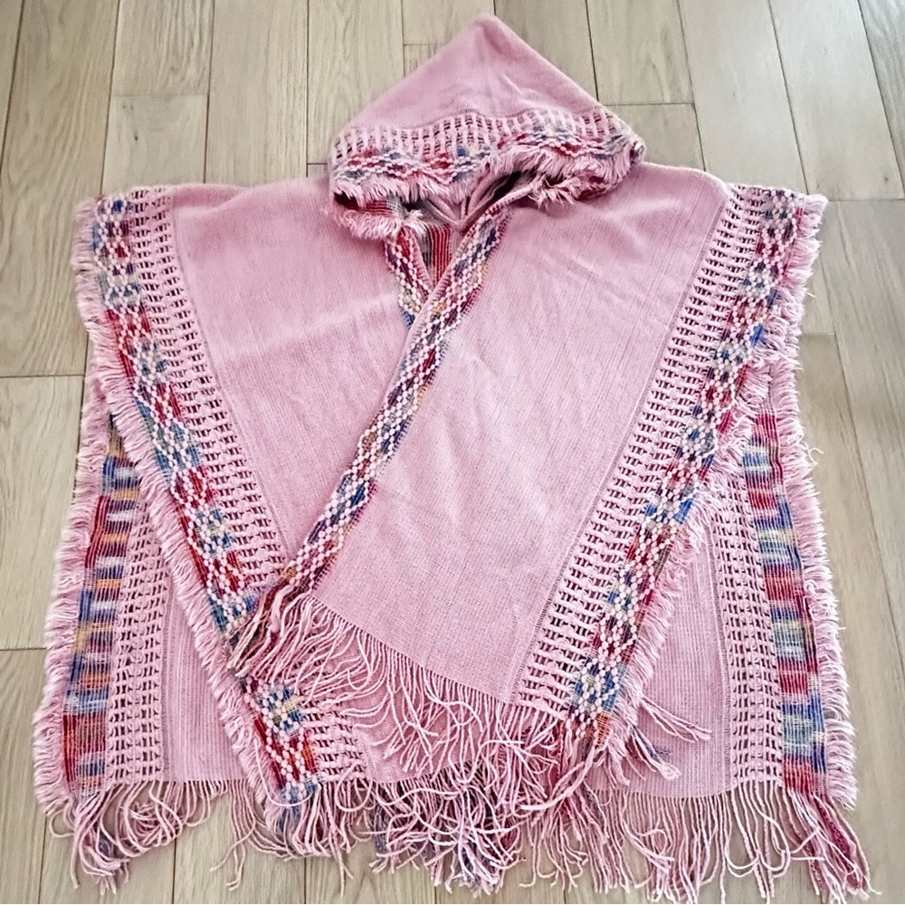 Lightweight hooded shall shrug scarf poncho one size